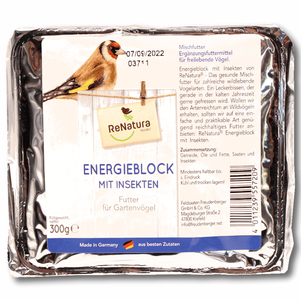 ReNatura® Energieblock mit Insekten 300g