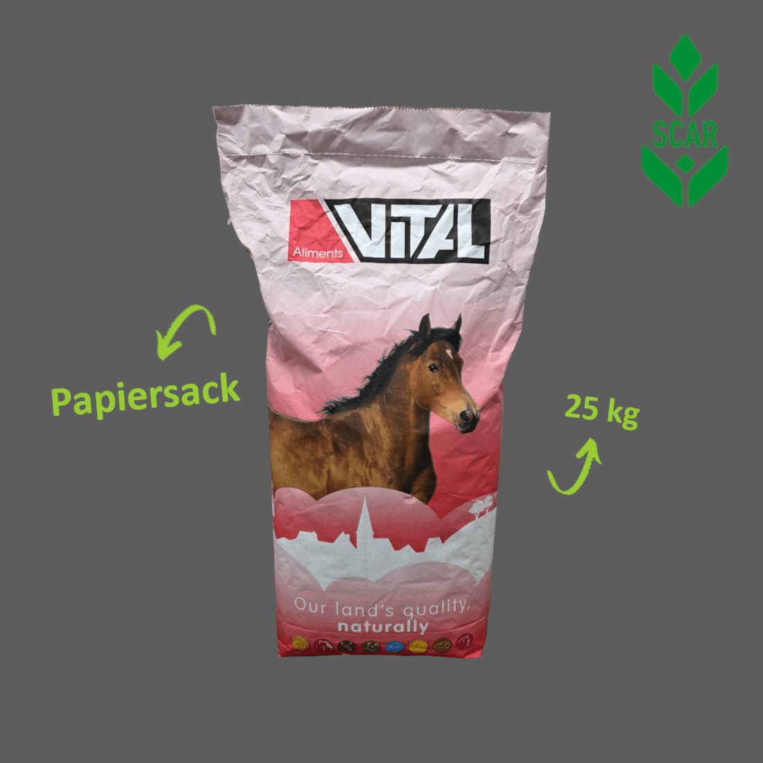 Scar Pferdefutter Vital Horse Manege