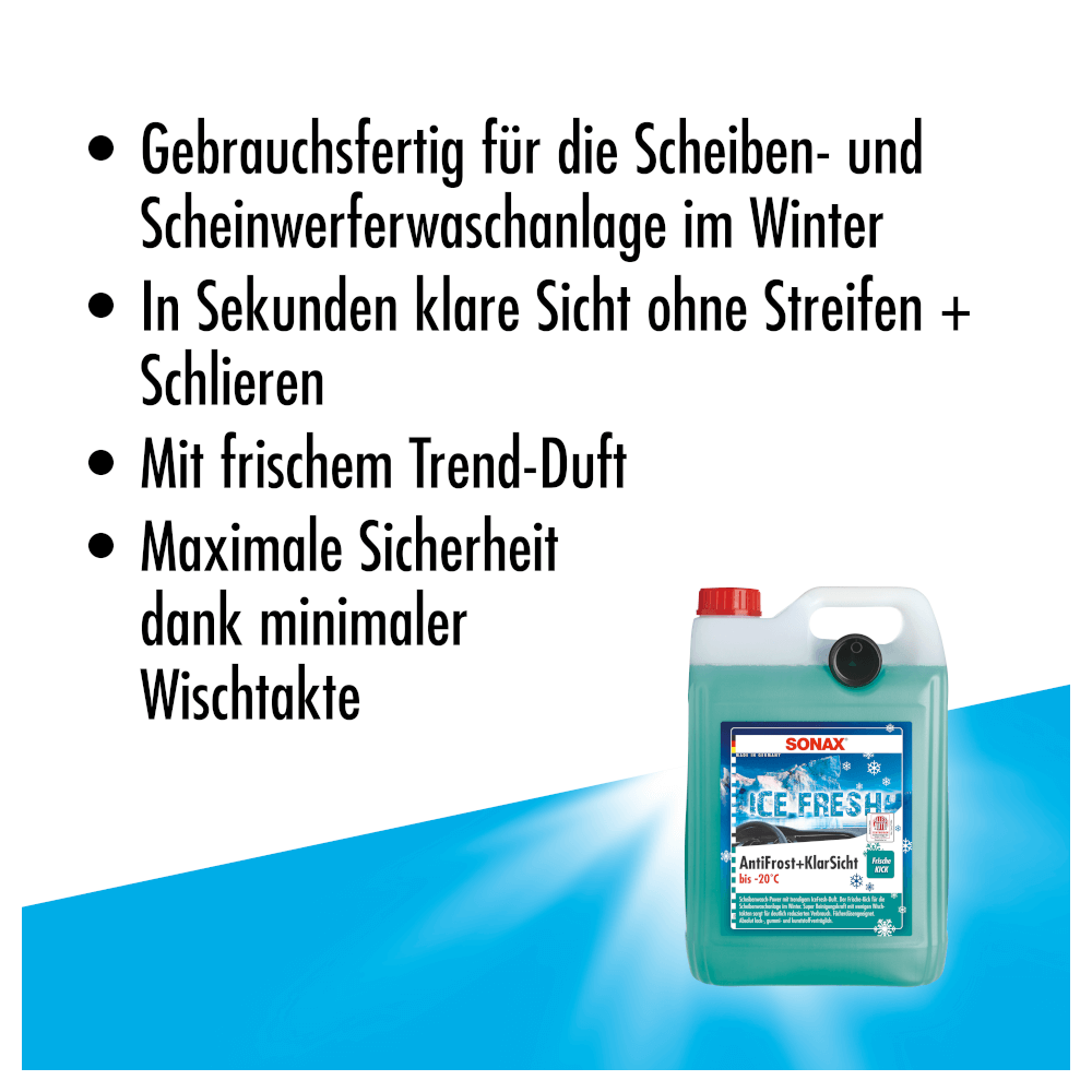 SONAX® AntiFrost plus Klarsicht bis -20 C° Ice-fresh